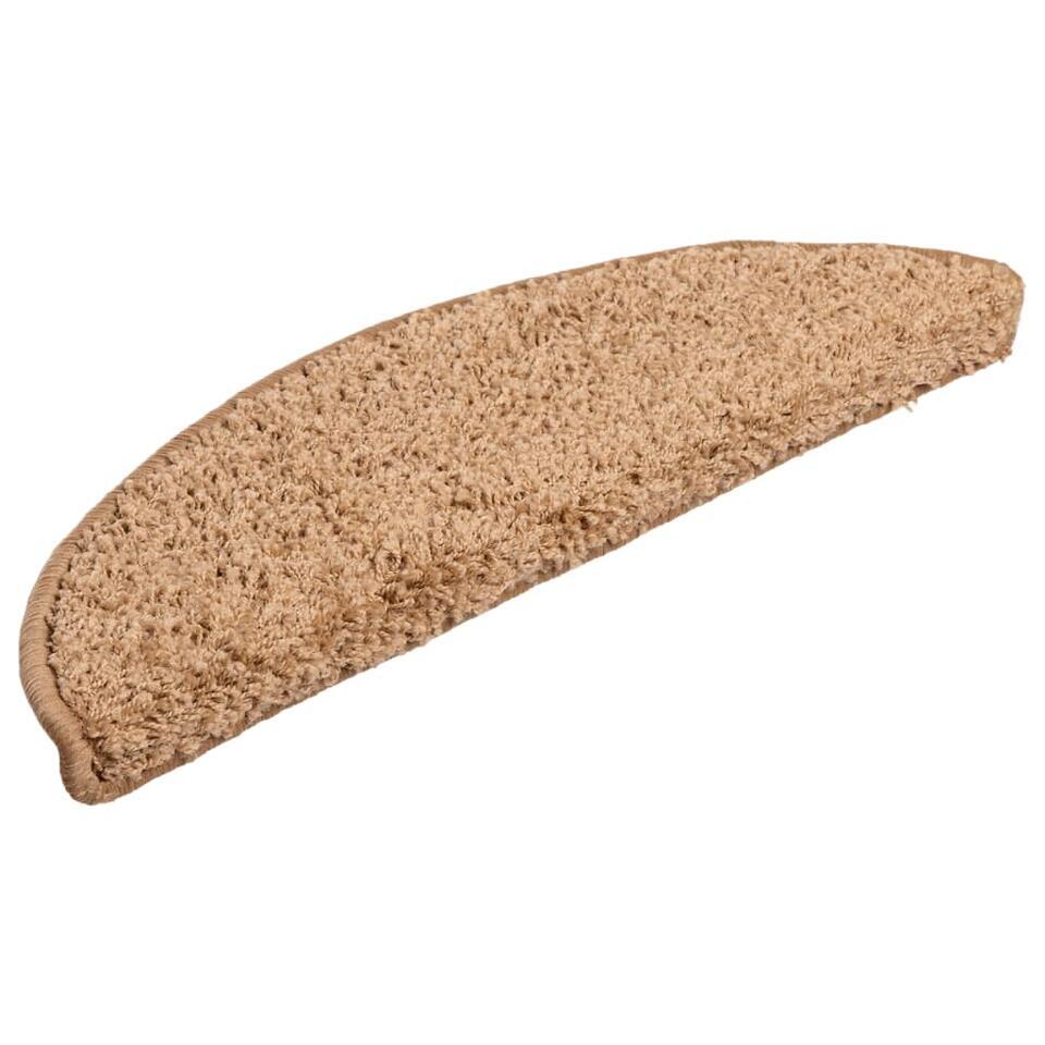 VidaXL Trapmatten 15 St 56x17x3 Cm Beige
