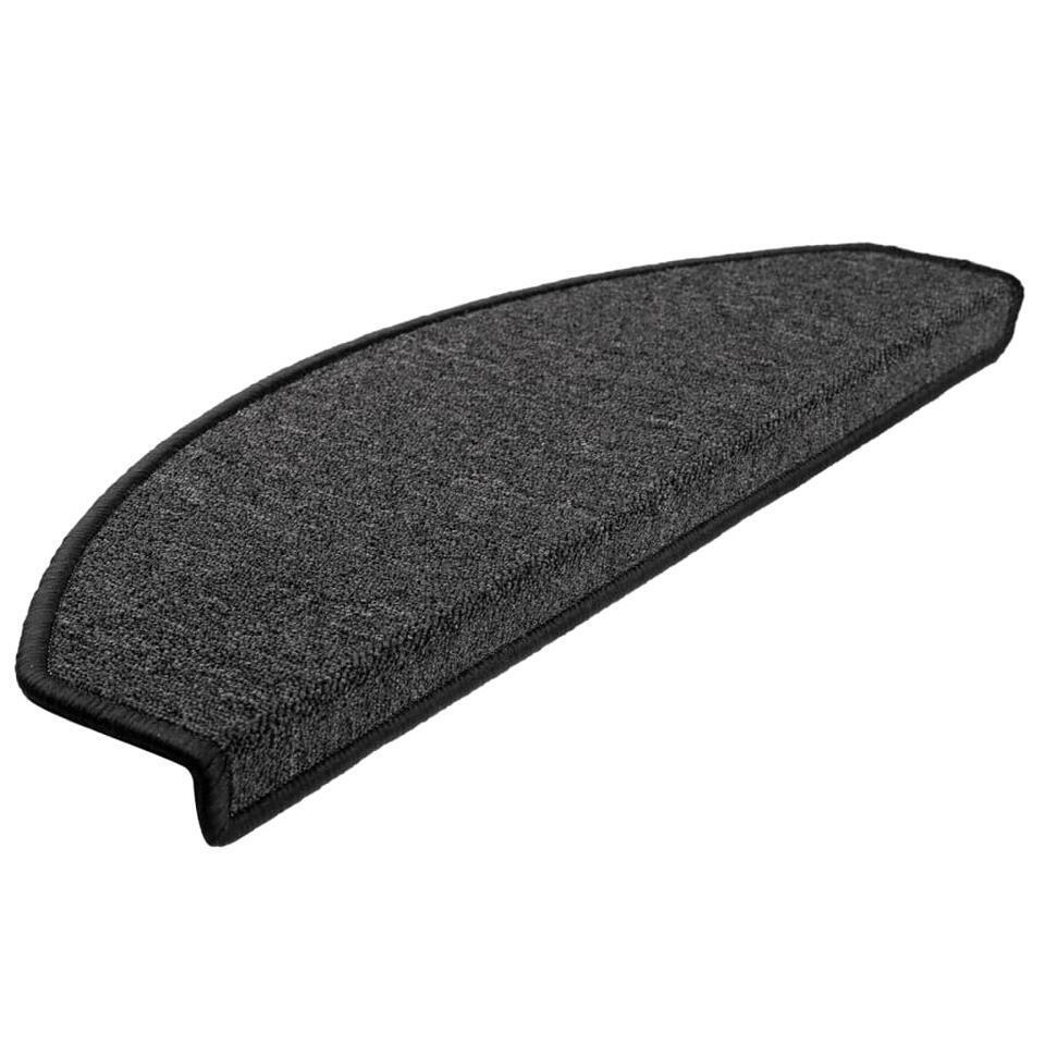 VidaXL 15 St Trapmatten 65x24x4 Cm Antraciet