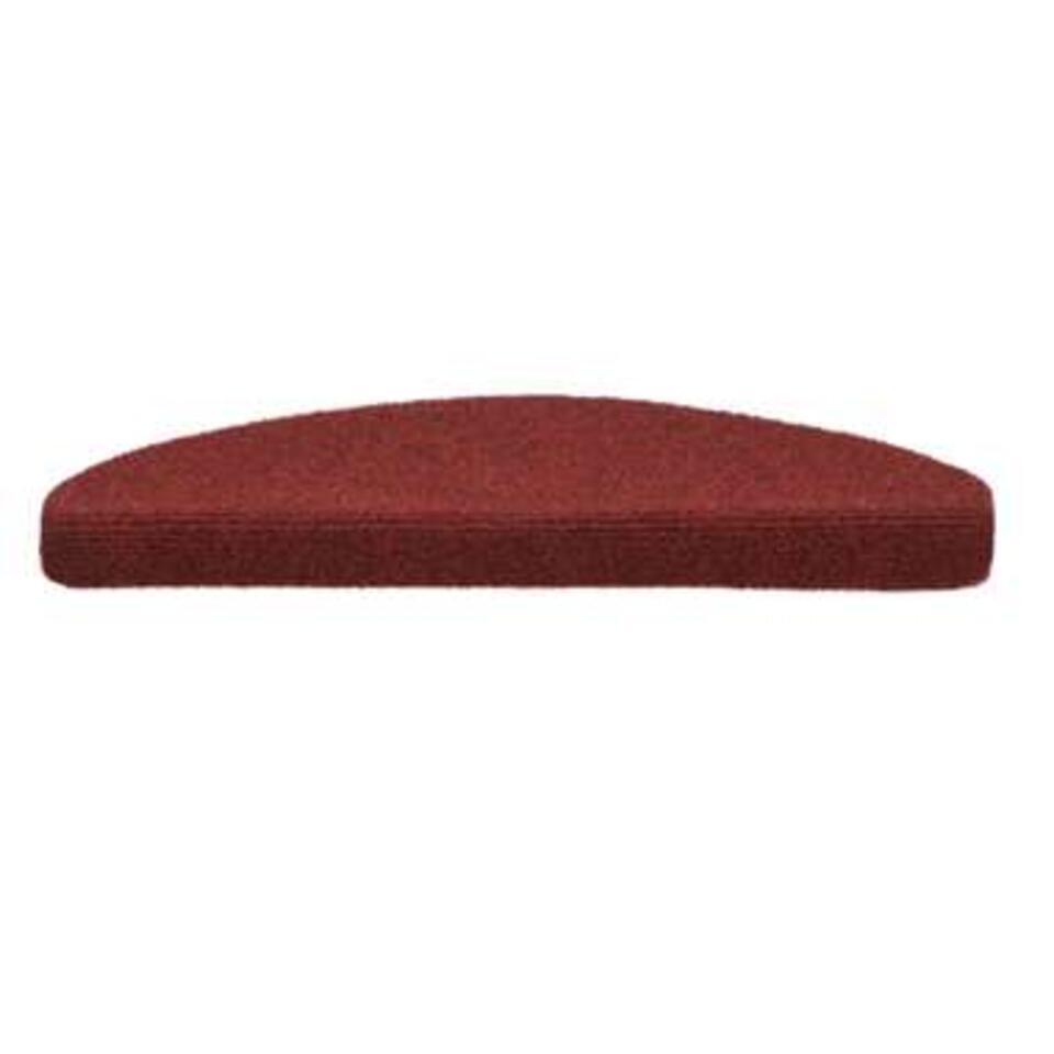 VidaXL Trapmatten Zelfklevend 65x21x4 Cm Naaldvilt Rood 15 St