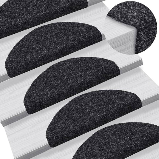 VidaXL - Trapmat - Zwart - Polypropyleen - 65 X 21 X 4 Cm - 10 Stuks