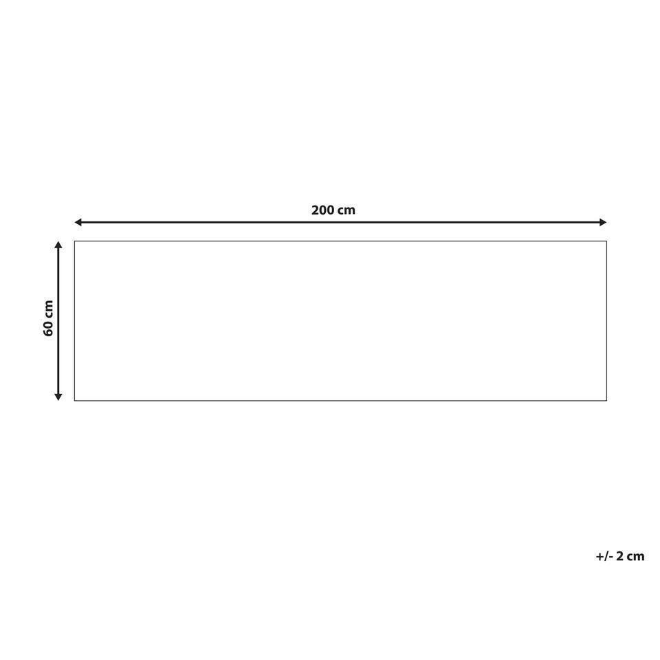 Beliani Loper - SAIKHEDA Wit Polyester 60x200 Cm