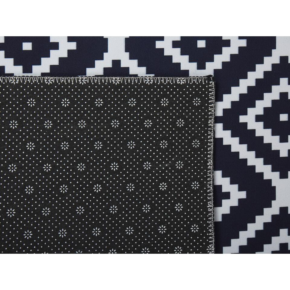 Beliani Loper - KARUNGAL Zwart Polyester 80x240 Cm