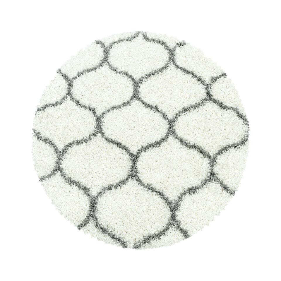  Opera Soft Shaggy Rond Hoogpolig Vloerkleed Cream - 160 CM ROND