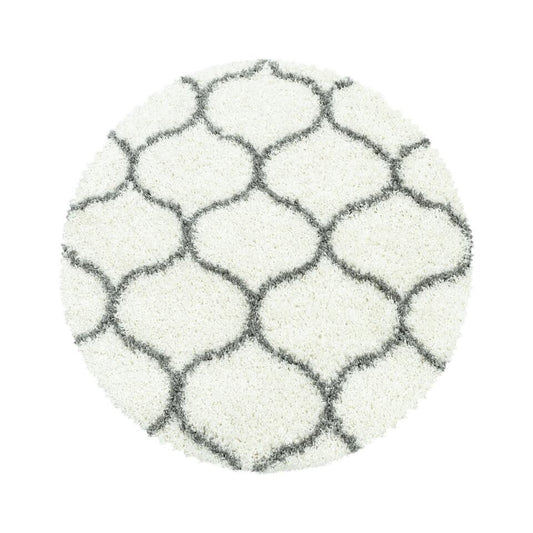  Opera Soft Shaggy Rond Hoogpolig Vloerkleed Cream - 160 CM ROND