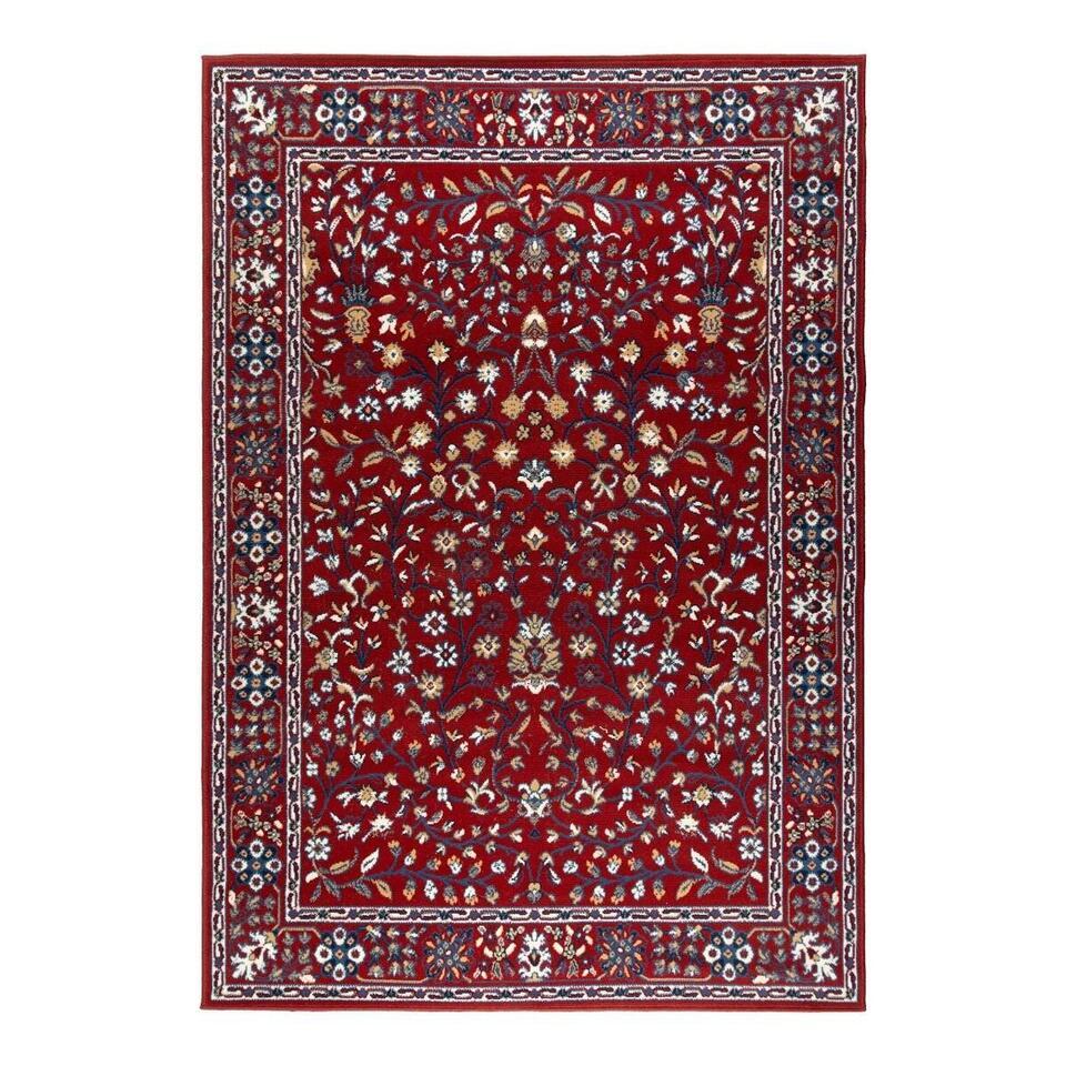  Interieur05 Vintage Vloerkleed Nazly Rood/Blauw - 190 X 280 Cm