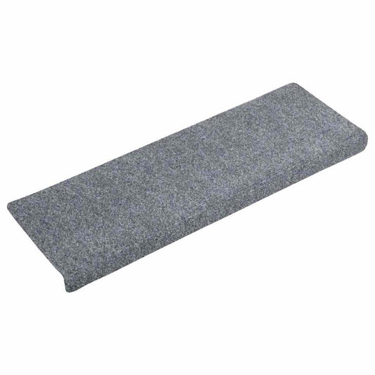  VidaXL Trapmatten 5 St 65x21x4 Cm Naaldvilt Lichtgrijs