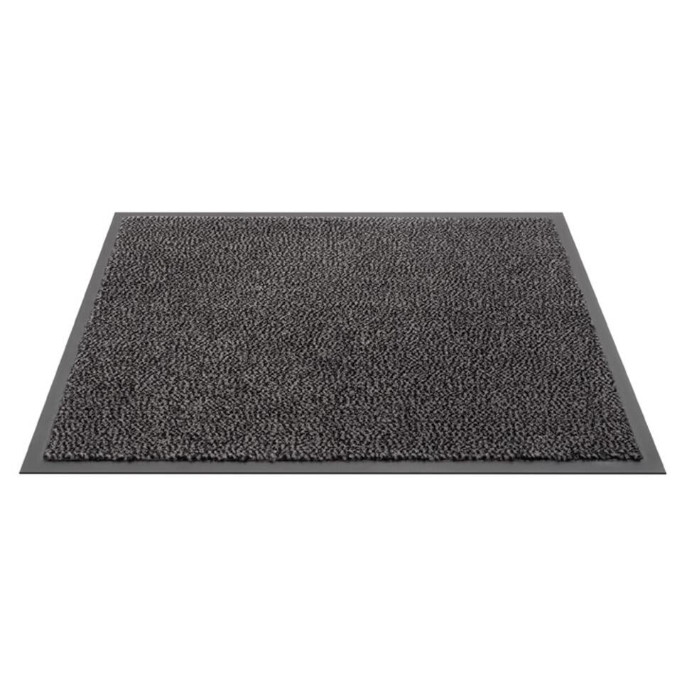 HAMAT Schoonloopmat Antraciet - Mars - 80 X 120 Cm