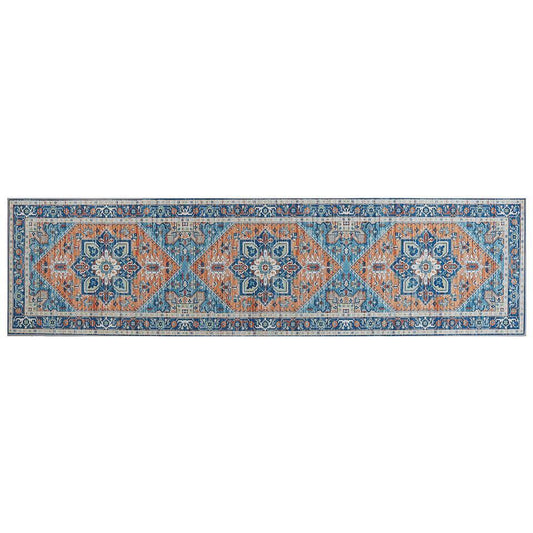  RITAPURAM - Laagpolig Vloerkleed - Blauw - 80 X 300 Cm - Polyester