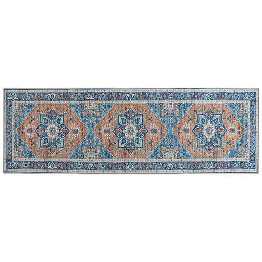  RITAPURAM - Laagpolig Vloerkleed - Blauw - 80 X 240 Cm - Polyester