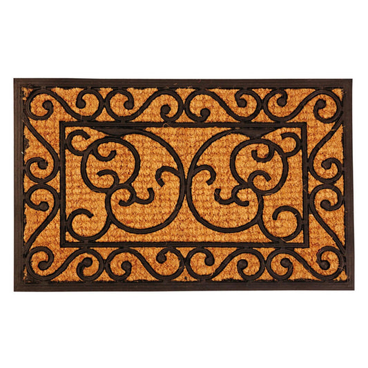 Merkloos Deurmat - Klassiek - 60 X 40 Cm - Rubber/kokos - Schoonloopmat