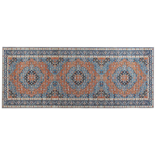  Beliani Loper - MIDALAM Blauw Polyester 80x200 Cm