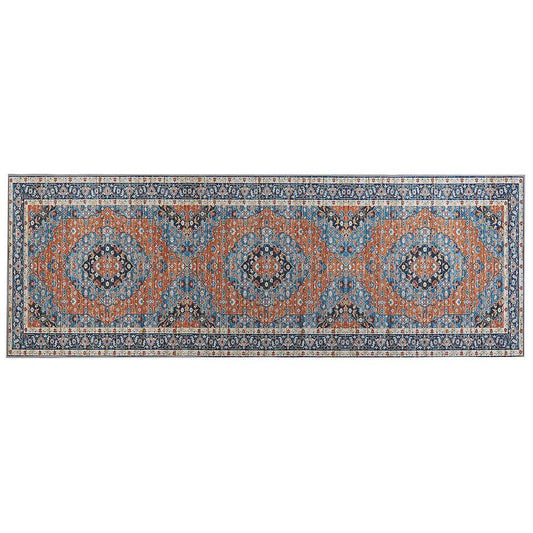  Beliani Loper - MIDALAM Blauw Polyester 70x200 Cm