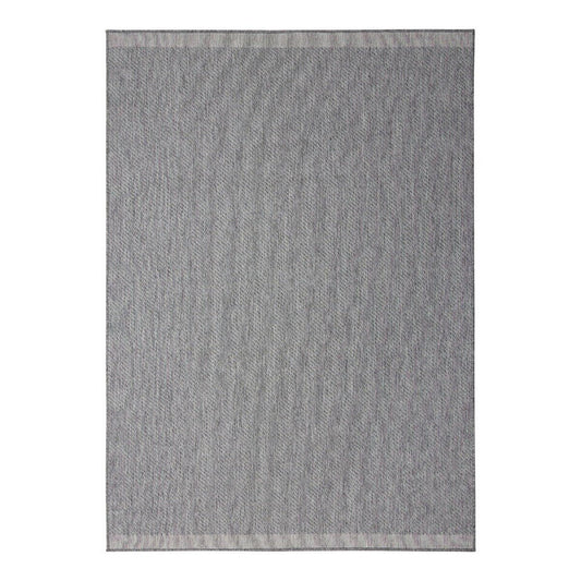  Buitenkleed Border - Grijs/wit - Dubbelzijdig - EVA Interior - 160 X 230 Cm