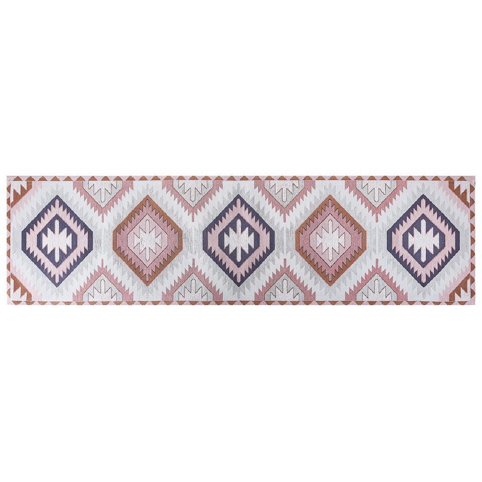  Beliani Loper - BESLER Multicolor Katoen 80x300 Cm