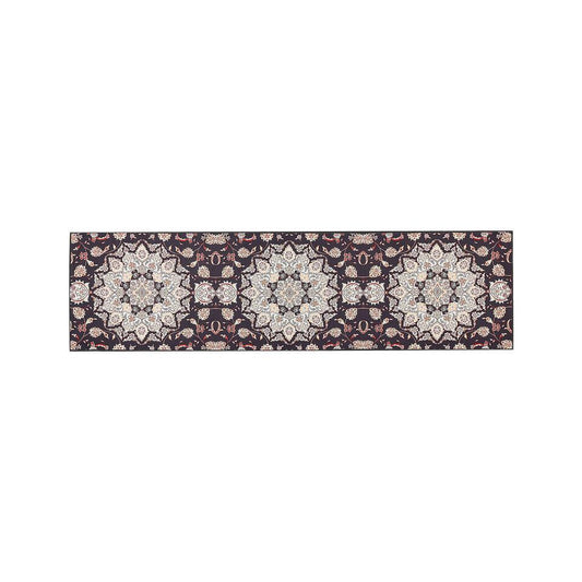  ARITAS - Loper Tapijt - Zwart/Beige - 80 X 300 Cm - Polyester