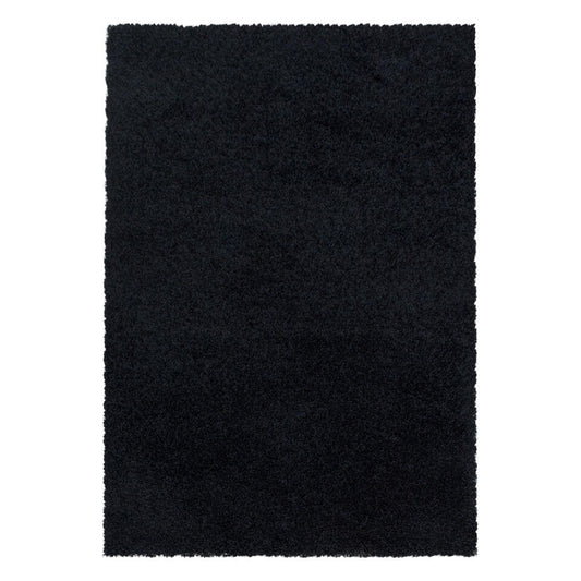  Monaco Soft Shaggy Hoogpolig Vloerkleed Black - 200x290 CM