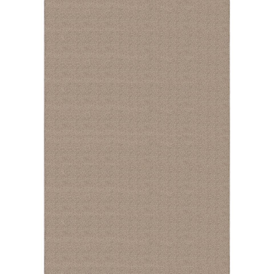  Uni Effen Laagpolig Vloerkleed Modern Beige - 240x340 CM