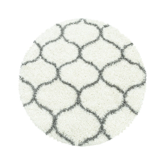  Opera Soft Shaggy Rond Hoogpolig Vloerkleed Cream - 160 CM ROND