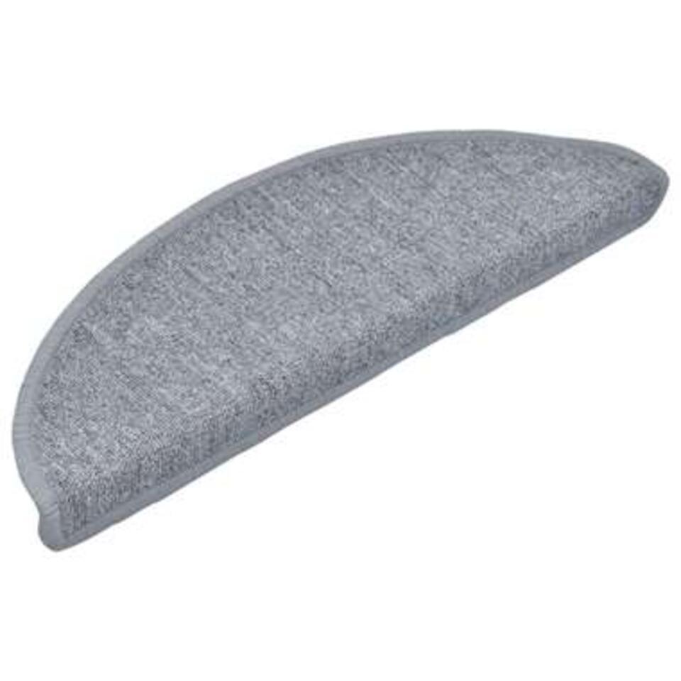  VidaXL 15 St Trapmatten 65x24x4 Cm Lichtgrijs