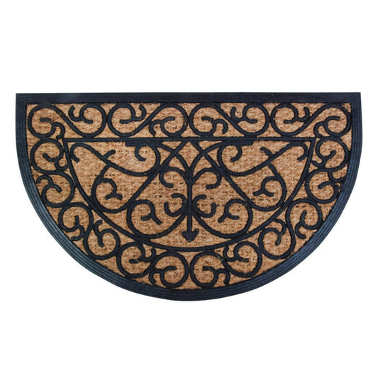  Best For Boots Deurmat - Halfrond - Kokos En Rubber - 75 X 45 Cm