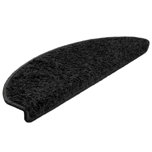  VidaXL Trapmatten 15 St 65x21x4 Cm Zwart