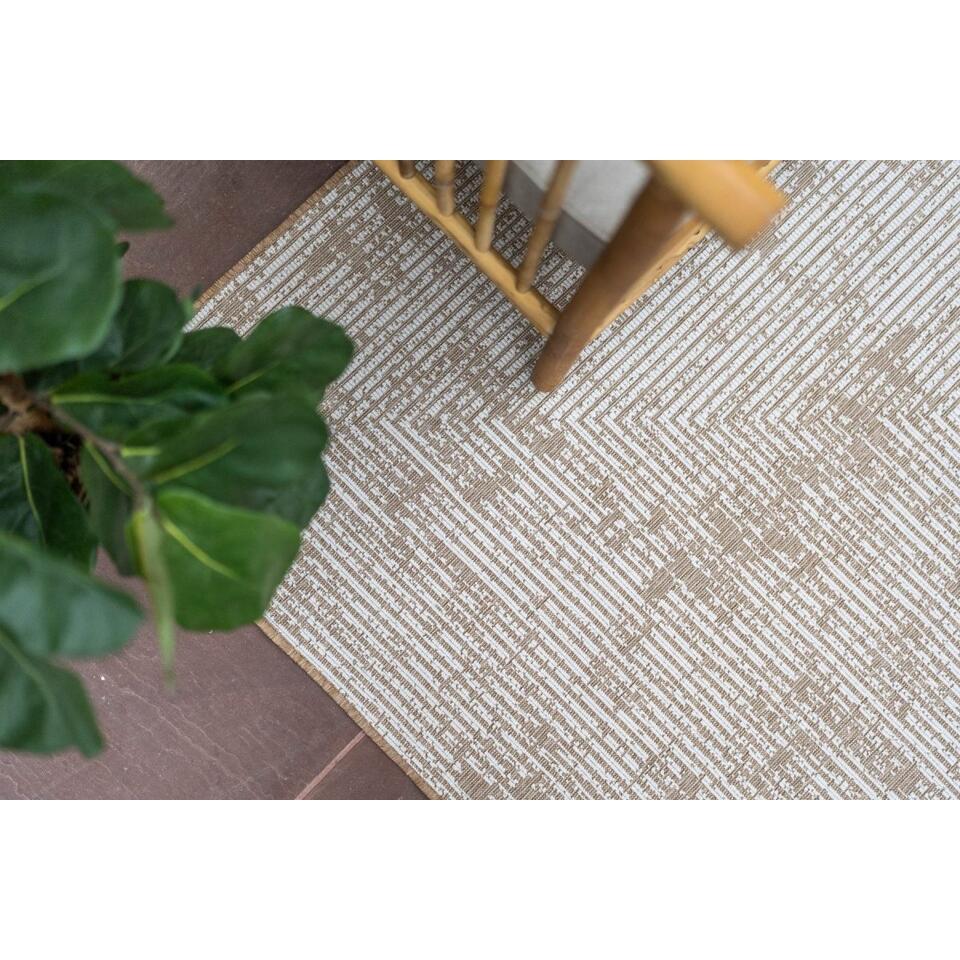  Interieur05 Jute Buitenkleed Naturel Lines - 340 X 240 Cm
