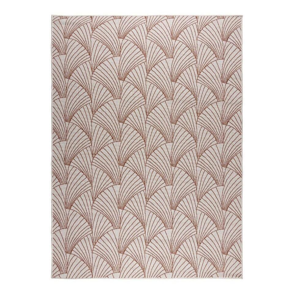  Interieur05 Buitenkleed Deco Roest/wit - 340 X 240 Cm