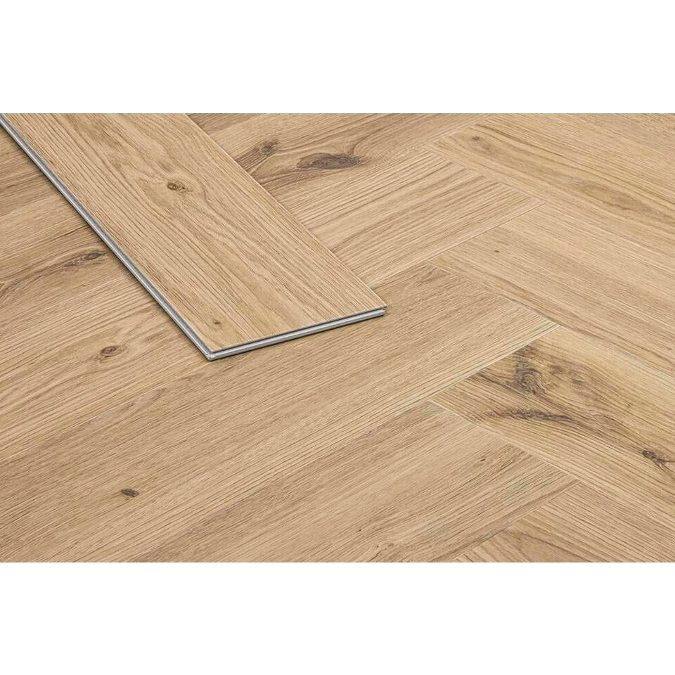  PVC Vloer Klik Visgraat - Oak Naturel - 1,28 M2
