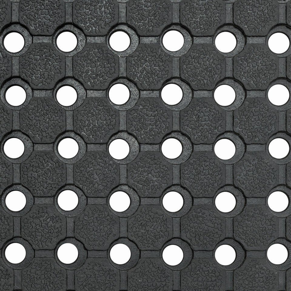 Merkloos Rubber Ringmat Op Rol - Dikte 10 Mm - Breedte 200 Cm