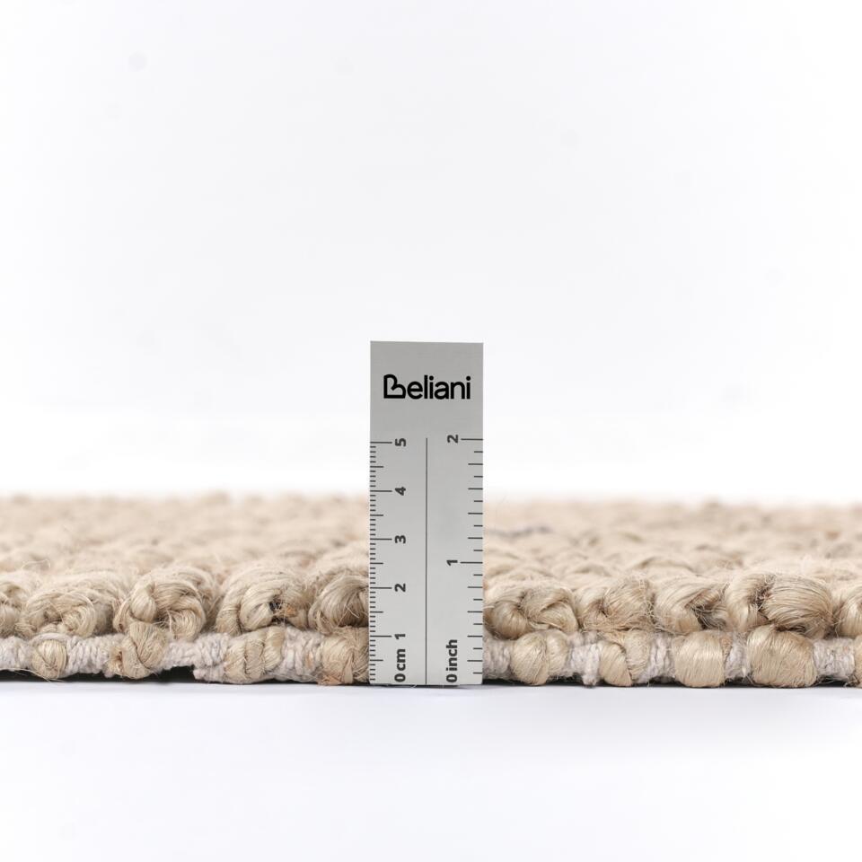  TELLIKAYA - Loper Vloerkleed - Groen/Beige - 80 X 300 Cm - Jute