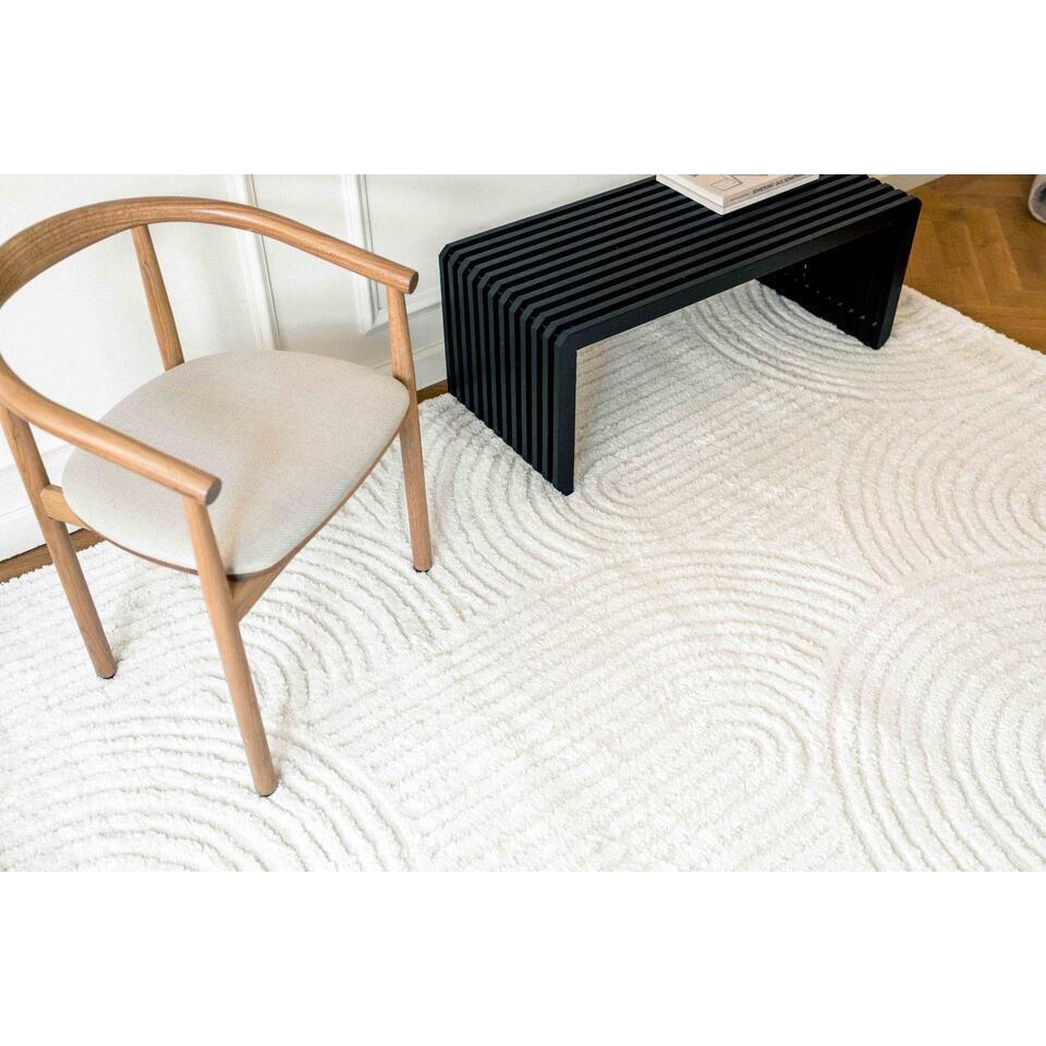  Interieur05 Scandinavisch Vloerkleed Oskar Creme/Wit - 280 X 200 Cm