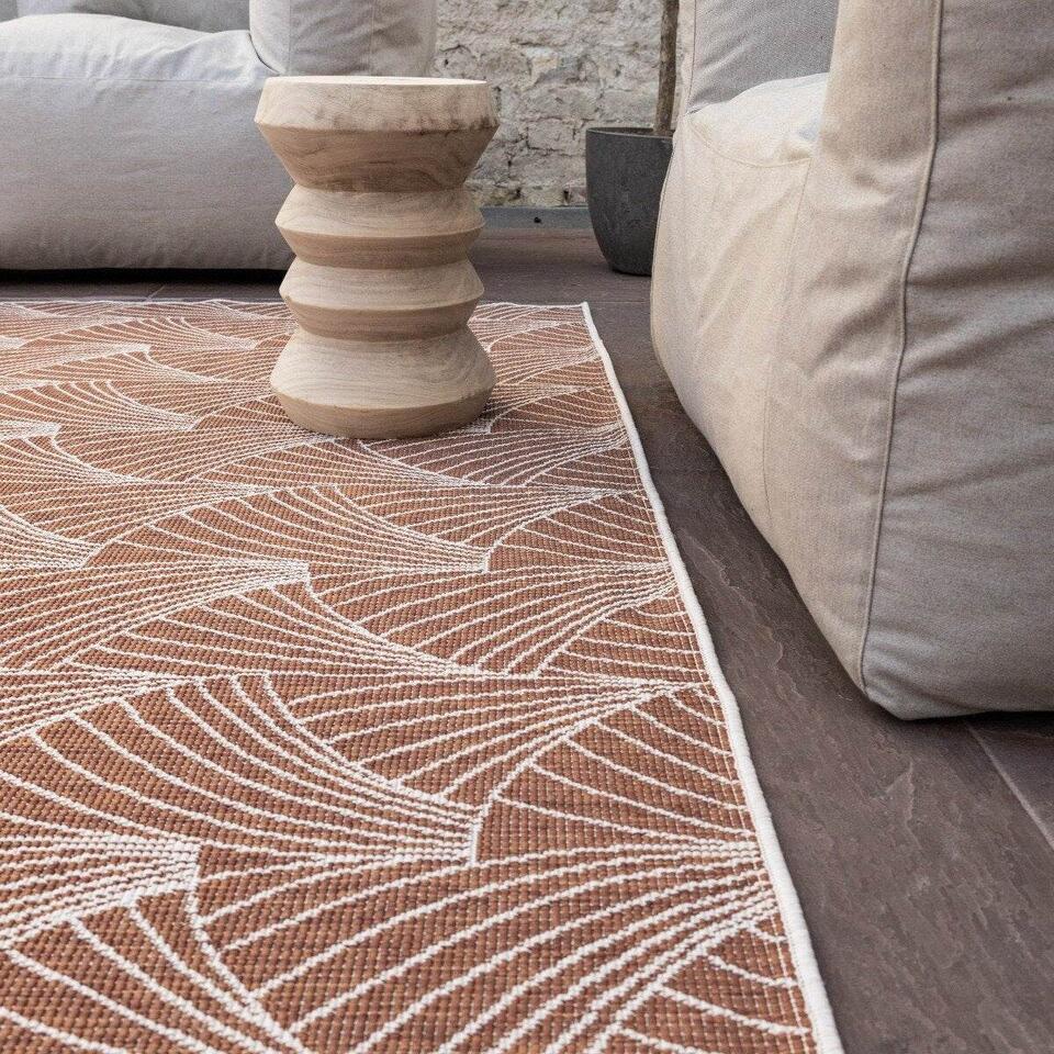  Interieur05 Buitenkleed Deco Roest/wit - 340 X 240 Cm