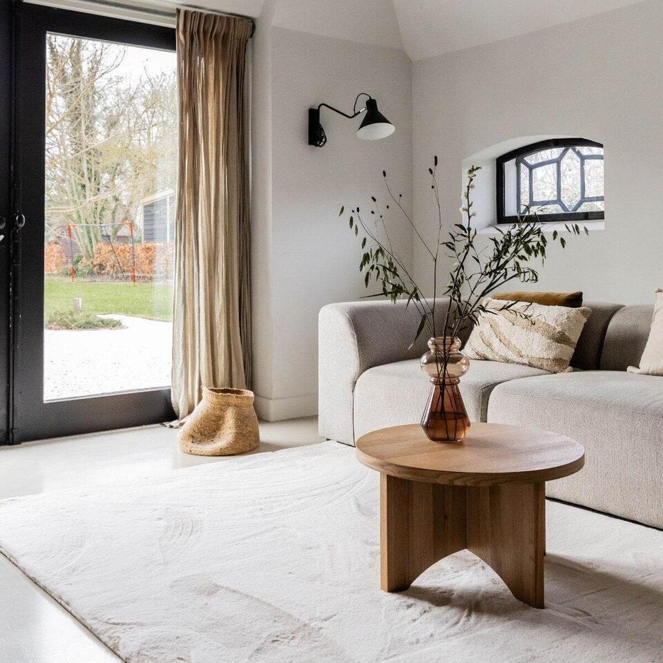  Interieur05 Hoogpolig Vloerkleed Lux Creme - 290 X 200 Cm