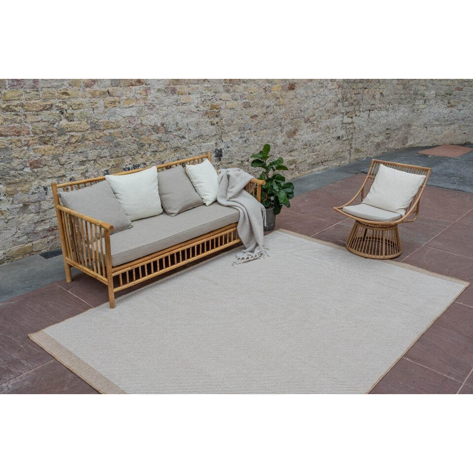  Interieur05 Jute Buitenkleed Naturel Border - 230 X 160 Cm