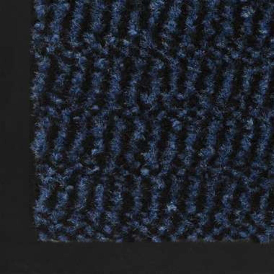  VidaXL - Deurmat - Blauw - Stof - 60 X 90 Cm