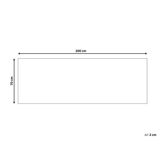  Beliani Loper - KOTTAR Grijs Polyester 70x200 Cm