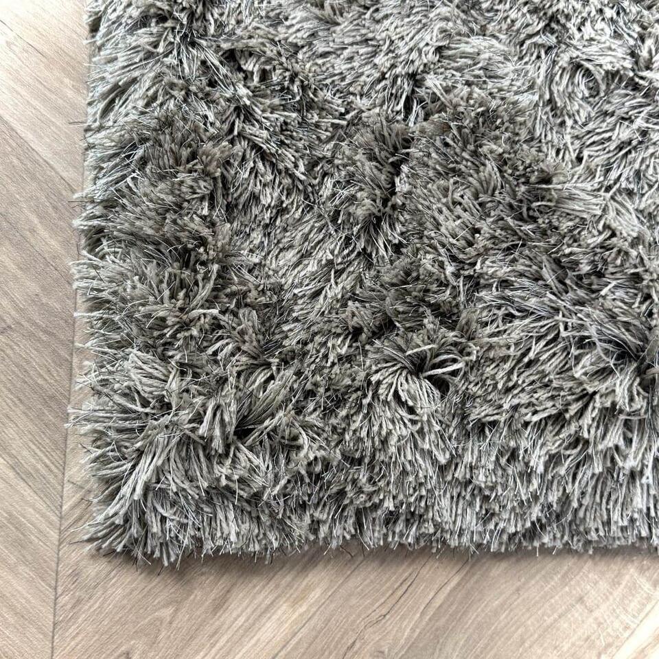  Interieur05 Hoogpolig Vloerkleed Nika Antraciet - 160 X 230 Cm