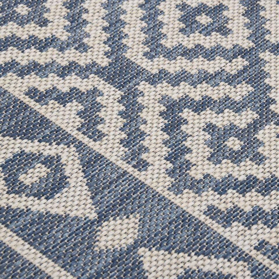  VidaXL - Buitenkleed - Blauw - Kunststof - 120 X 170 Cm