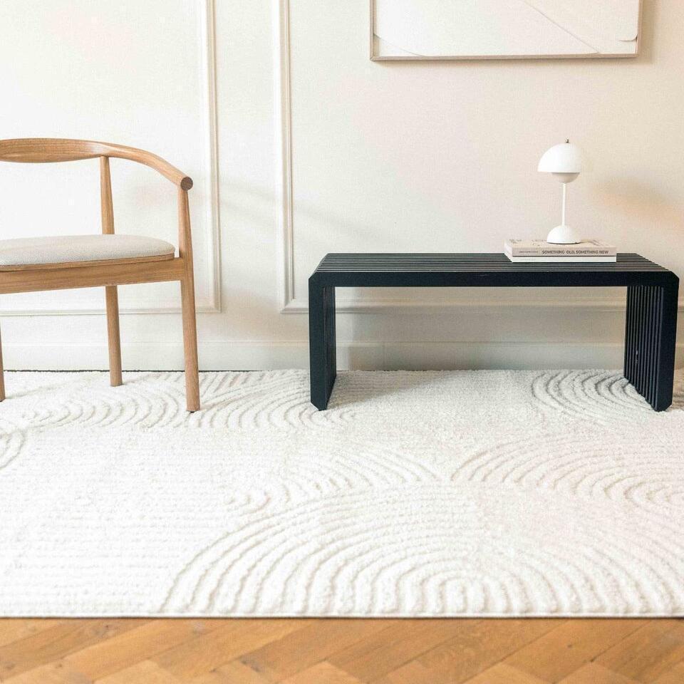  Interieur05 Scandinavisch Vloerkleed Oskar Creme/Wit - 280 X 200 Cm