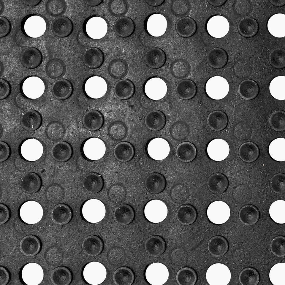 Merkloos Rubber Ringmat Op Rol - Dikte 10 Mm - Breedte 200 Cm