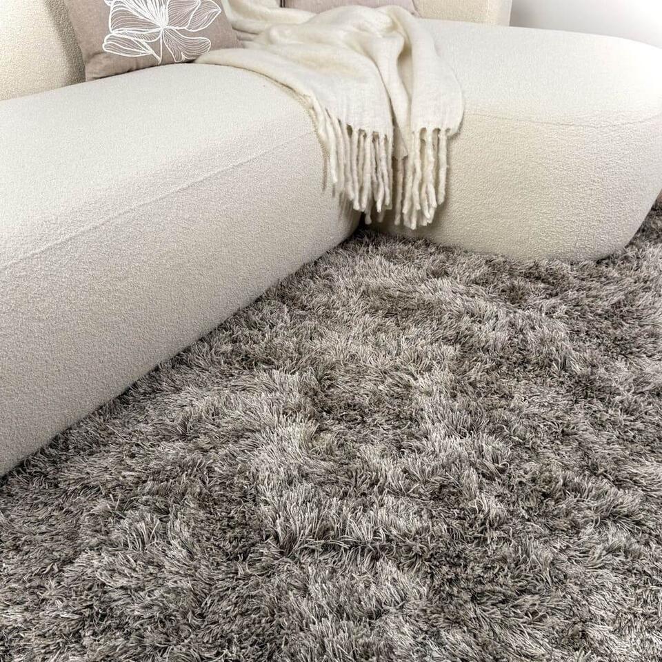  Interieur05 Hoogpolig Vloerkleed Nika Antraciet - 160 X 230 Cm