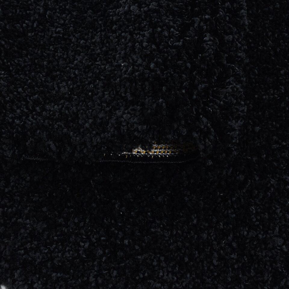  Monaco Soft Shaggy Hoogpolig Vloerkleed Black - 200x290 CM