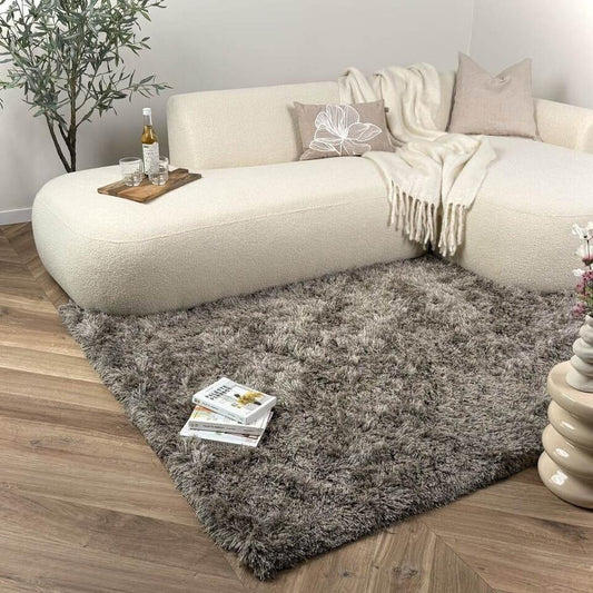  Interieur05 Hoogpolig Vloerkleed Nika Antraciet - 160 X 230 Cm