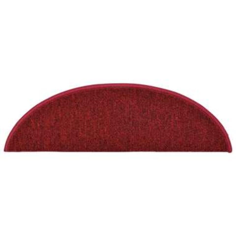  VidaXL 15 St Trapmatten 56x17x3 Cm Bordeauxrood