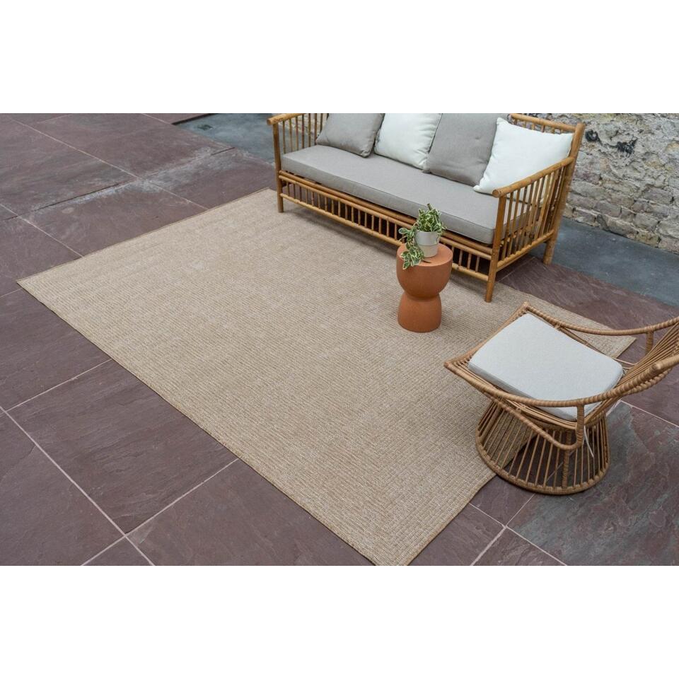  Interieur05 Jute Buitenkleed Naturel Lines - 380 X 280 Cm