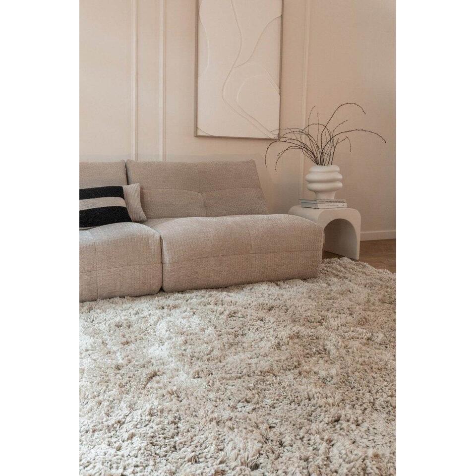  Interieur05 Hoogpolig Vloerkleed Polyester Pilo Beige - 290 X 200 Cm