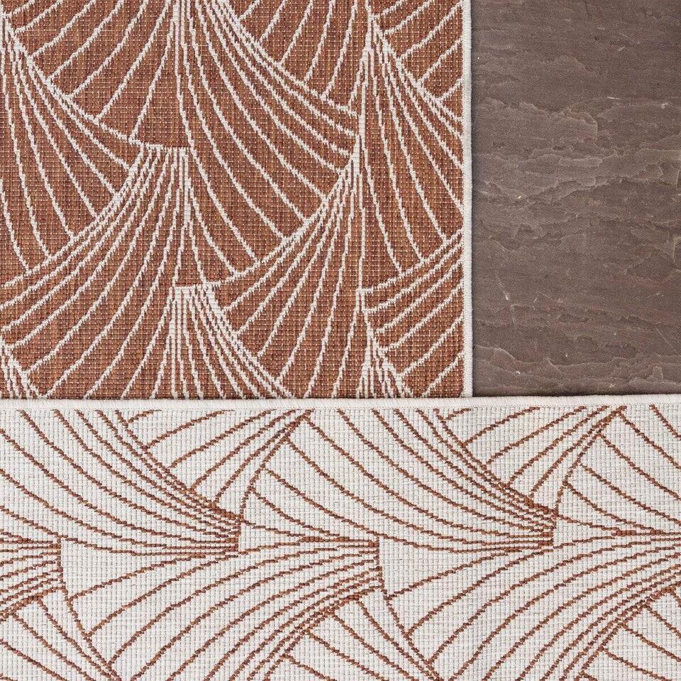  Interieur05 Buitenkleed Deco Roest/wit - 340 X 240 Cm