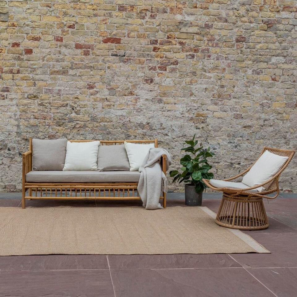  Interieur05 Jute Buitenkleed Naturel Border - 230 X 160 Cm