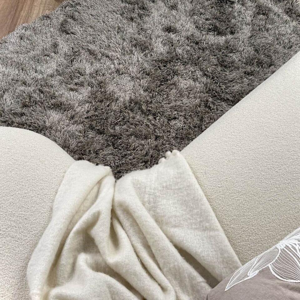  Interieur05 Hoogpolig Vloerkleed Nika Antraciet - 160 X 230 Cm